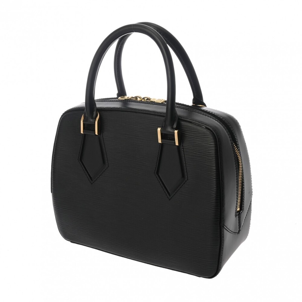 Louis Vuitton Leather Epi Handbag Noir Black Sablon